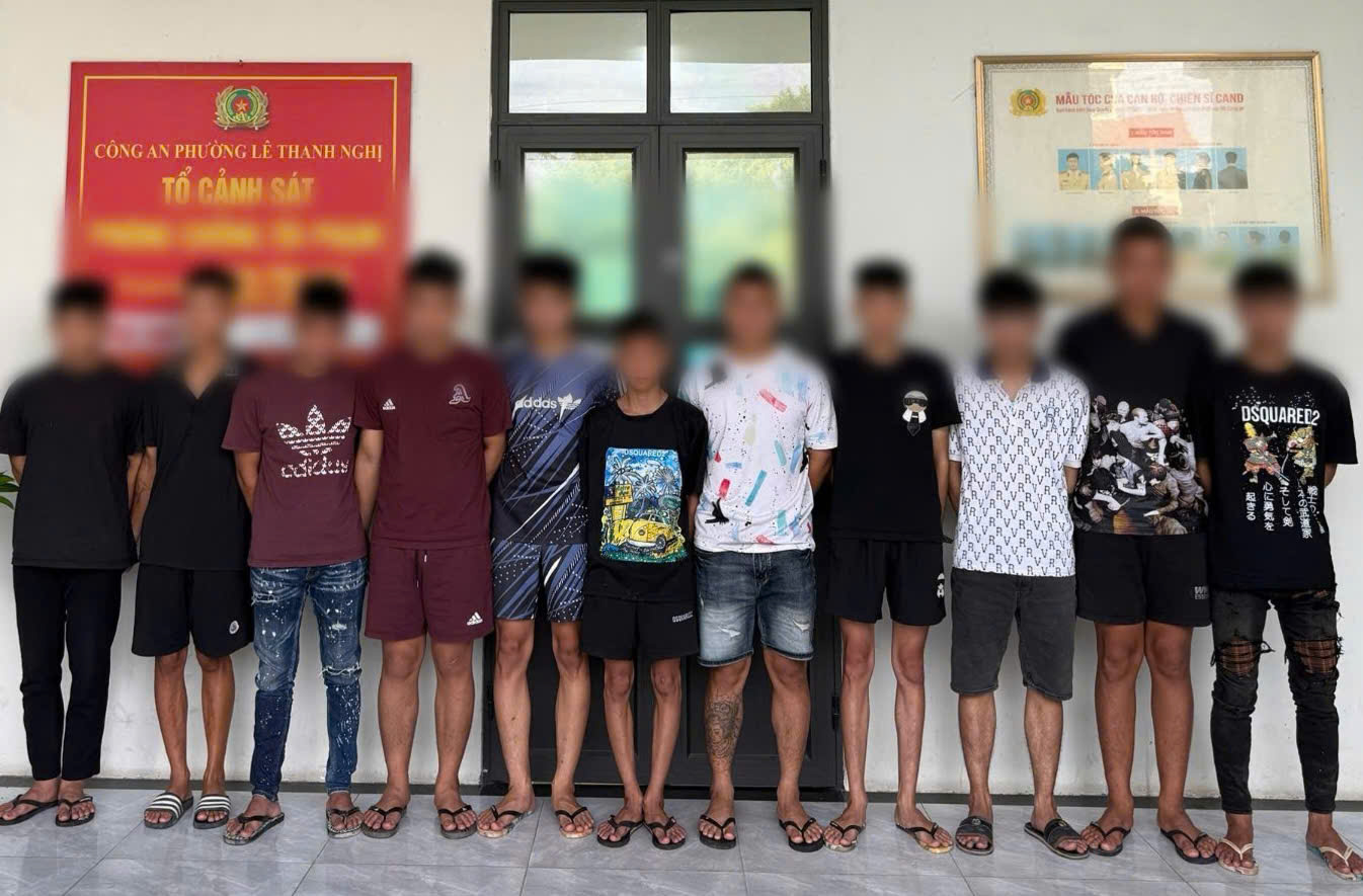 Khởi tố 12 đối tượng gây rối trật tự công cộng trên địa bàn phường Lê Thanh Nghị